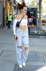 BELLA HADID Out in New York 08/04/2017
