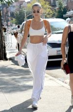 BELLA HADID Out in New York 08/24/2017