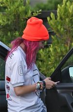 BELLA THORNE Arrives at Her Home in Los Angeles 08/03/2017