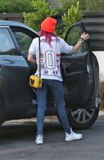BELLA THORNE Arrives at Her Home in Los Angeles 08/03/2017
