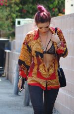 BELLA THORNE Arrives at Her Home in Los Angeles 08/23/2017