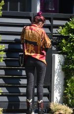 BELLA THORNE Arrives at Her Home in Los Angeles 08/23/2017