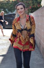 BELLA THORNE Arrives at Her Home in Los Angeles 08/23/2017