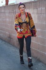BELLA THORNE Arrives at Her Home in Los Angeles 08/23/2017