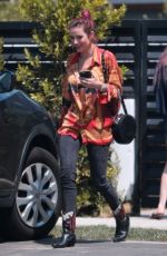 BELLA THORNE Arrives at Her Home in Los Angeles 08/23/2017