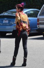 BELLA THORNE Arrives at Her Home in Los Angeles 08/23/2017