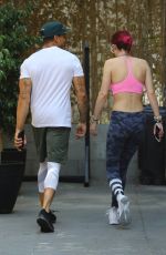 BELLA THORNE Heading to a Pilates Class in Los Angeles 08/10/2017