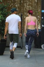 BELLA THORNE Heading to a Pilates Class in Los Angeles 08/10/2017