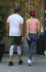 BELLA THORNE Heading to a Pilates Class in Los Angeles 08/10/2017
