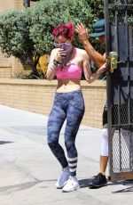 BELLA THORNE Heading to a Pilates Class in Los Angeles 08/10/2017