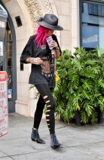 BELLA THORNE Heading to Hose Eber Salon in Beverly Hills 08/13/2017