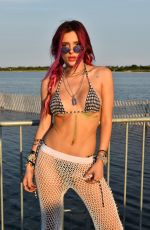 BELLA THORNE in Bikini Top and Mesh Pants at 2017 Billboard Hot 100 Festival in Wantagh 08/19/2017