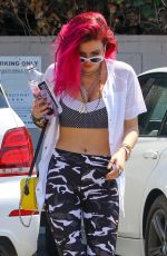 BELLA THORNE Leaves Corepower Yoga in Sherman Oaks 08/04/2017