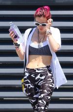 BELLA THORNE Leaves Corepower Yoga in Sherman Oaks 08/04/2017