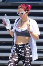 BELLA THORNE Leaves Corepower Yoga in Sherman Oaks 08/04/2017