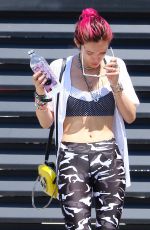 BELLA THORNE Leaves Corepower Yoga in Sherman Oaks 08/04/2017