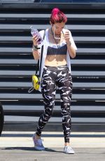 BELLA THORNE Leaves Corepower Yoga in Sherman Oaks 08/04/2017