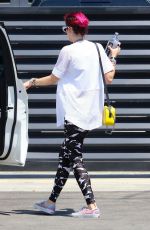 BELLA THORNE Leaves Corepower Yoga in Sherman Oaks 08/04/2017