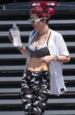 BELLA THORNE Leaves Corepower Yoga in Sherman Oaks 08/04/2017