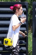 BELLA THORNE Leaves Corepower Yoga in Sherman Oaks 08/04/2017