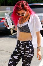 BELLA THORNE Leaves Corepower Yoga in Sherman Oaks 08/04/2017