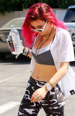 BELLA THORNE Leaves Corepower Yoga in Sherman Oaks 08/04/2017
