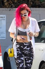 BELLA THORNE Leaves Corepower Yoga in Sherman Oaks 08/04/2017