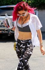 BELLA THORNE Leaves Corepower Yoga in Sherman Oaks 08/04/2017