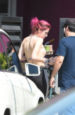 BELLA THORNE Leaves Her Home in Los Angeles 08/05/2017