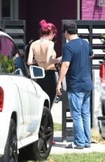 BELLA THORNE Leaves Her Home in Los Angeles 08/05/2017
