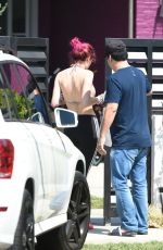 BELLA THORNE Leaves Her Home in Los Angeles 08/05/2017