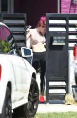 BELLA THORNE Leaves Her Home in Los Angeles 08/05/2017