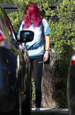 BELLA THORNE Out and About in Los Angeles 08/22/2017