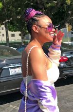 BLAC CHYNA Out for Lunch in Los Angeles 08/14/2017