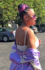 BLAC CHYNA Out for Lunch in Los Angeles 08/14/2017