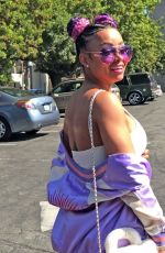 BLAC CHYNA Out for Lunch in Los Angeles 08/14/2017