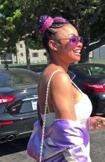BLAC CHYNA Out for Lunch in Los Angeles 08/14/2017
