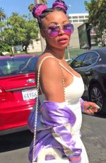 BLAC CHYNA Out for Lunch in Los Angeles 08/14/2017