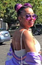 BLAC CHYNA Out for Lunch in Los Angeles 08/14/2017