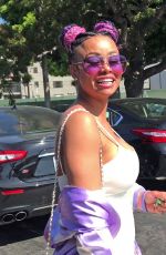 BLAC CHYNA Out for Lunch in Los Angeles 08/14/2017