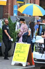 BLAKE LIVELY on the Set of A Simple Favor in Toronto 08/21/2017