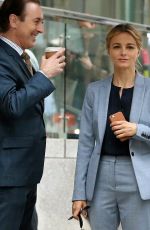 BOJANA NOVAKOVIC on the Set of Instinct in New York 08/15/2017
