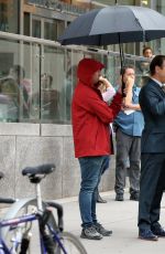 BOJANA NOVAKOVIC on the Set of Instinct in New York 08/15/2017