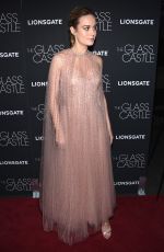 BRIE LARSON at The Glass Castle Screening in New York 08/09/2017