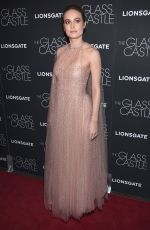 BRIE LARSON at The Glass Castle Screening in New York 08/09/2017