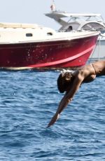 BRITTNY WARD in Bikini on Vacation in Italy 08/08/2017