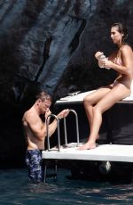 BRITTNY WARD in Bikini on Vacation in Italy 08/08/2017