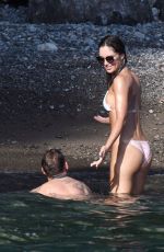 BRITTNY WARD in Bikini on Vacation in Italy 08/08/2017