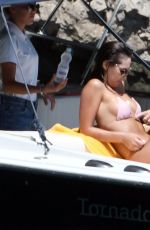 BRITTNY WARD in Bikini on Vacation in Italy 08/08/2017