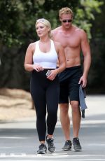 BROOKE HOGAN Out Hiking in Studio City 08/05/2017